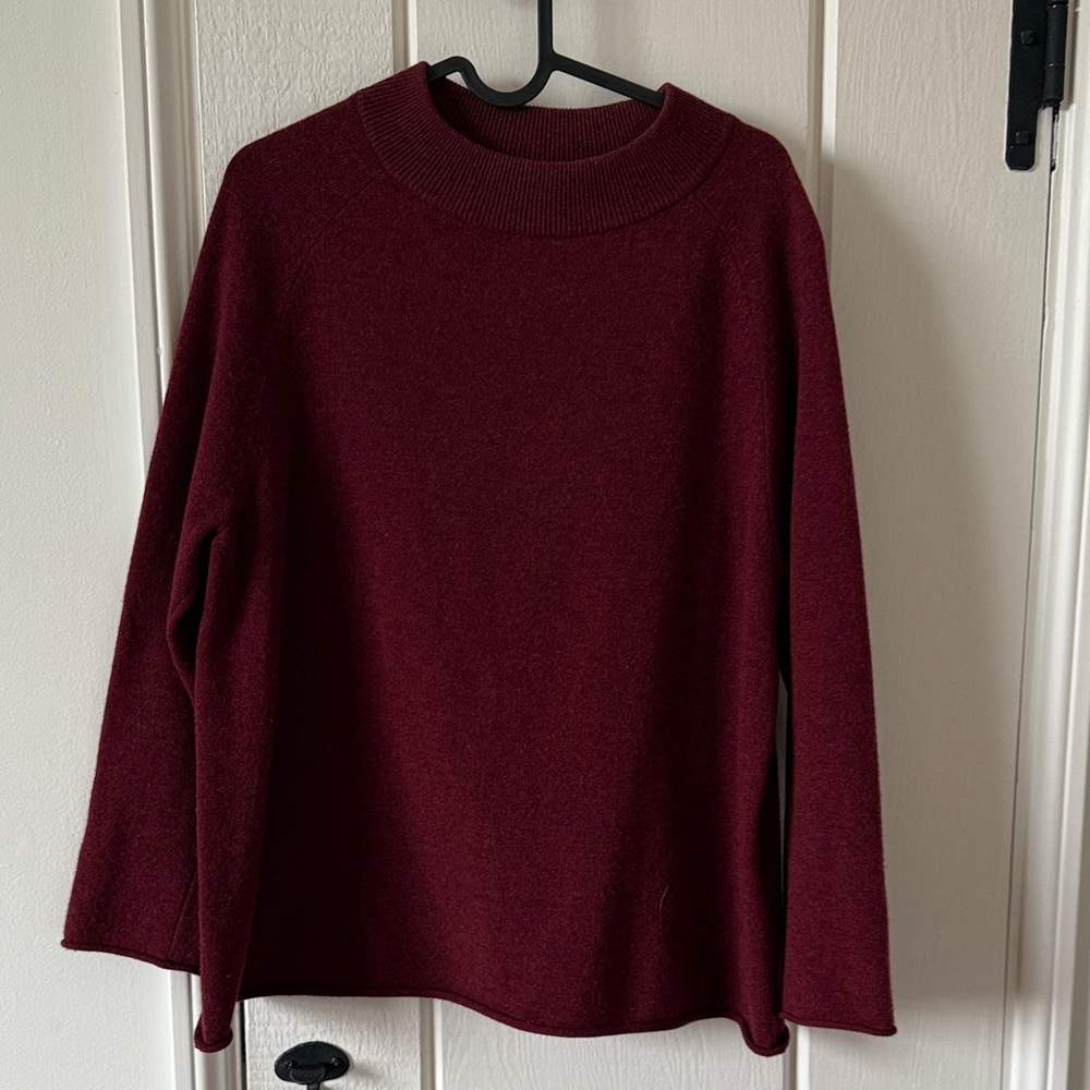 Eileen Fisher cashmere wool blend sweater petite small